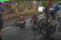 'Het is wreed, de laatste tijd'; Van Wilder schudt hoofd in GB na valpartij met Nederlandse WK-kopmannen Thymen Arensman en Bauke Mollema