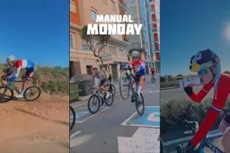 🎥 Wheelies, stoppies, wheelies, gekke mutsen en nog meer wheelies: Del Grosso leeft zich uit met crosscollega's