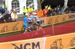 Schuldbewuste Norbert Riberolle reageert op diskwalificatie na duw, met medisch averij als gevolg