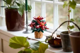 lego kerstster poinsettia