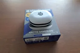 steelseries arctis gamebuds case op doos
