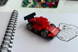 LEGO F1 auto make &amp; take tijdens de race van Zandvoort vorig jaar