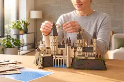 Harry Potter houten 3D-puzzel Zweinstein