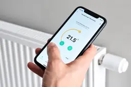Slimme Thermostaatbediening Met Smartphone