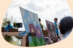Skoolworkshop Graffiti (© FlevoMeer Zeewolde)