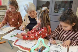 Kleuters Waterlelie op bezoek bij de Rozentuin