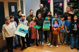 Wethouder Bouke Velzen geeft gastles bij Piezo TalentenAcademie - foto Alaa Dalli