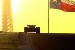 Video. Leclerc rijdt in Austin met zonsondergang en Top Gun theme song... perfectie!