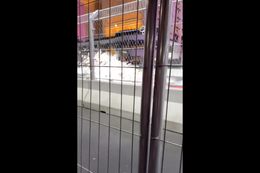 Video: Het moment dat het circuit in Las Vegas het begeeft