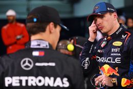 George Russell daagt Max Verstappen uit na aanhoudende Mercedes-geruchten
