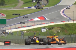 Video: De crash tussen Lando Norris en Max Verstappen in Oostenrijk