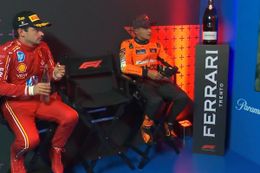 Video: Het onderonsje tussen Sainz, Norris en Leclerc in de cooldown room na afloop van de race in Mexico