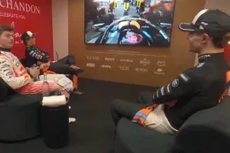 Video: Max Verstappen, Lando Norris en Oscar Piastri analyseren incident in Cooldown Room na GP Japan