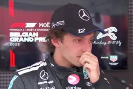 Video: Kimi Antonelli zichtbaar geëmotioneerd na kwalificatie in België