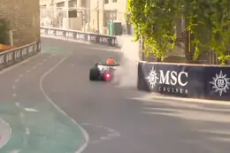 Red Bull-coureur maakt harde crash mee tijdens VT2 in Azerbeidzjan