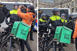 Discussie tussen Uber Eats-bezorger en ME'er gaat wereldwijd viraal (VIDEO)