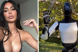 Kim Kardashian toont nieuwe vriend: Tesla's indrukwekkende robot (VIDEO)