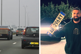 Kosso omzeilt de wet en rijdt als eerste met Tesla Cybertruck op Nederlandse wegen