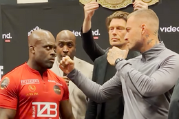 Melvin Manhoef en Dave Roelvink confronteren elkaar voor laatste keer voor het gevecht (VIDEO)