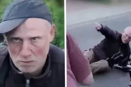 Volkert van der G. valt interviewer woedend aan en valt van fiets (VIDEO)