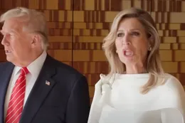 Koningin Máxima maakt Donald Trump belachelijk in bijzijn en gaat wereldwijd viraal