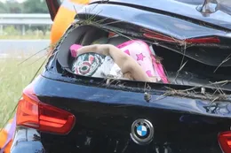 Holten: Auto met vier jonge kinderen slaat over de kop, bestuurder gearresteerd