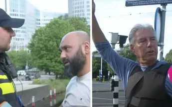Pegida venietigt koran voor ogen van moslims tijdens NAVO-top