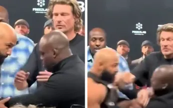 Staredown tussen Melvin Manhoef en Roy Meyer loopt uit de hand