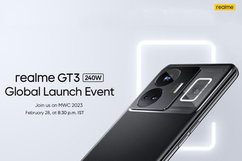 Realme GT3 met 240W oplader deze maand in Europa gelanceerd