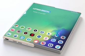 'Dit is Samsungs telefoon met oprolbaar en randloos scherm'