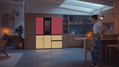 Deze nieuwe LG MoodUP-koelkast heeft wel heel bijzondere deurpanelen