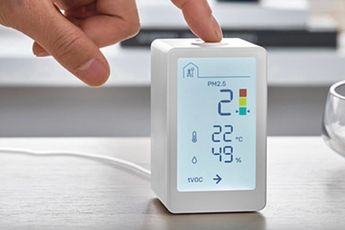 IKEA presenteert kleine, vierkante luchtmonitor genaamd Vindstyrka