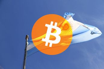 Grootste menselijke bitcoin logo in Argentinië