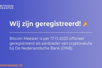 Bitcoin Meester ontvangt DNB registratie als aanbieder van crypto diensten