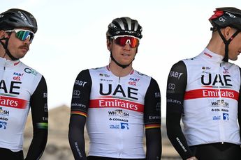 El equipo del UAE Team Emirates para la Eschborn-Frankfurt con Pascal Ackermann y Marc Hirschi al mando