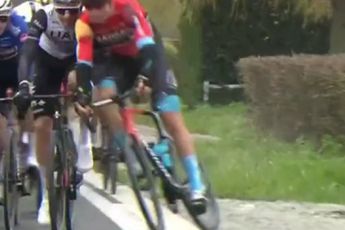 Filip Maciejuk "cometió un p*to error" en el Tour de Flandes, dice Luke Rowe: "Lo siento mucho por ese chico"