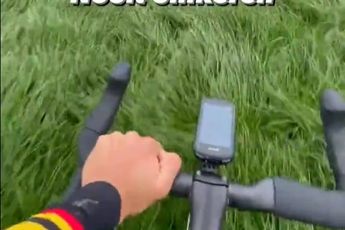 VÍDEO: ¡Wout van Aert le da a todo! Rueda sobre hierba antes de empezar a entrenarse para el Tour de Francia