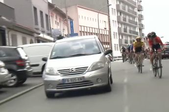 VÍDEO - Shock en el Tour de los Pirineos Femenino: El tráfico fastidia el final de la 1ª etapa de la carrera