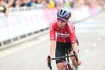 Cecilie Uttrup Ludwig no podrá correr la Strade Bianche tras fracturarse el sacro en la Omloop Het Nieuwsblad