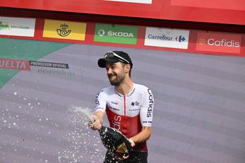 El emotivo triunfo en la Vuelta a España para Jesús Herrada: "Mi padre estaba allí, es súper divertido poder compartir esto con él"