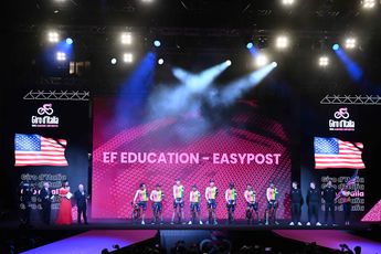 El EF Education-EasyPost desvela su llamativo maillot para 2024: El típico rosa con sorprendentes destellos amarillos