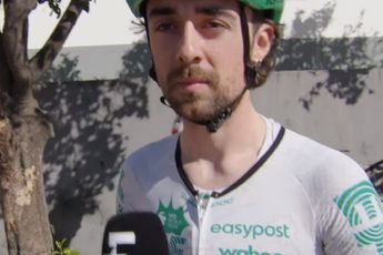 Ben Healy y la clave por la que competirá por la victoria en la Strade Bianche: "Los tramos de gravel van a estar bastante embarrados hoy"