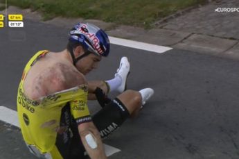 Matteo Jorgenson, tras ganar la A través de Flandes, sobre el grave accidente de Wout van Aert: "Fue una caída realmente fea"