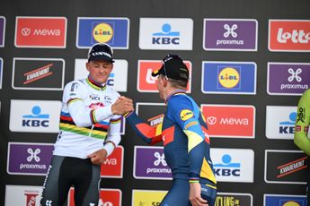 Mads Pedersen se rinde a la evidencia tras la París-Roubaix: "Mathieu van der Poel ha sido mucho mejor que nosotros"