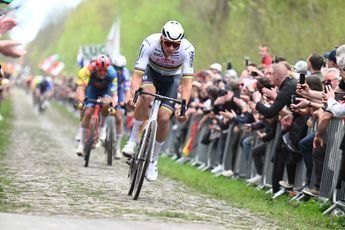 Mathieu van der Poel, sobrado tras su triunfo en la París-Roubaix: "Esto se acerca al nivel que tuve en el Mundial"