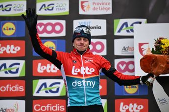 Maxim Van Gils liderará al Lotto-Dstny en la Lieja-Bastoña-Lieja tras su podio en la Flecha Valona