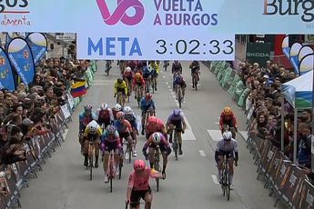 Lotta Henttala gana la etapa 1 de la Vuelta a Burgos Feminas en un final donde Elisa Balsamo sufrió una brutal caída contra las barreras
