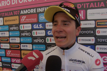 Cian Uijtdebroeks se coloca líder de la clasificación de jóvenes del Giro: "¡El primer maillot en una gran vuelta siempre es algo especial!"