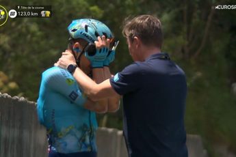 Alexey Lutsenko abandona entre lágrimas el Tour de Francia 2024