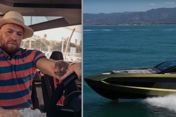 Conor McGregor toont hoe hij eerste keer met zijn Lamborghini speedboot van 3,5 miljoen dollar gaat varen